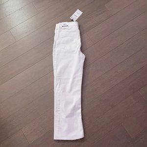 Zara mini flare white jeans